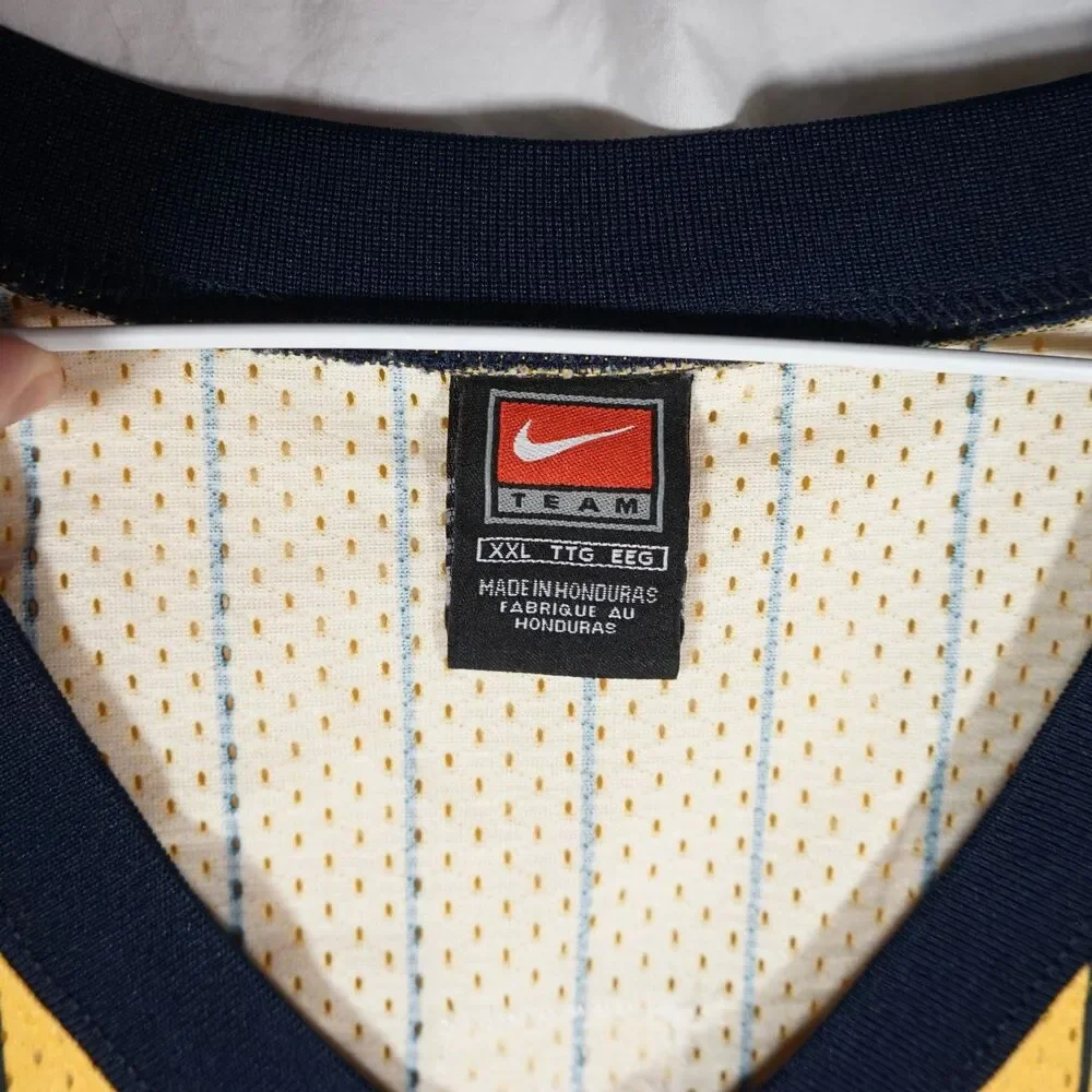 Nike Jermaine O'Neal Indiana Pacers Jersey #7 Team Engineered Yellow 2XL